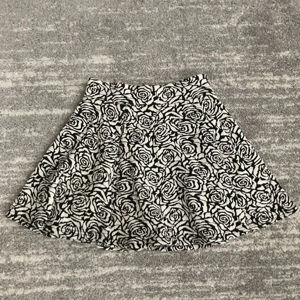 Flared mini skirt